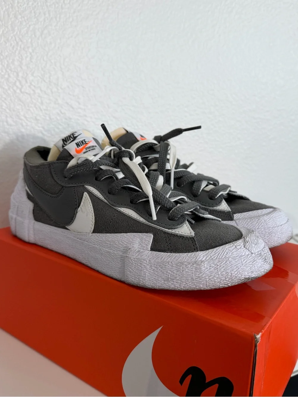 Nike Blazer Low x Sacai iron gray Sneakers